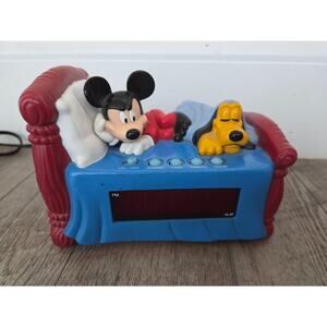 Vintage Westclox Disney Mickey Mouse & Pluto "In Bed" Alarm Clock - Model 36400